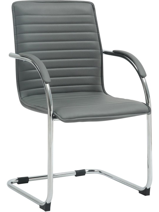 Besøgsstol Tira kunstlæder, grå Besøgsstol Tira kunstlæder, grå