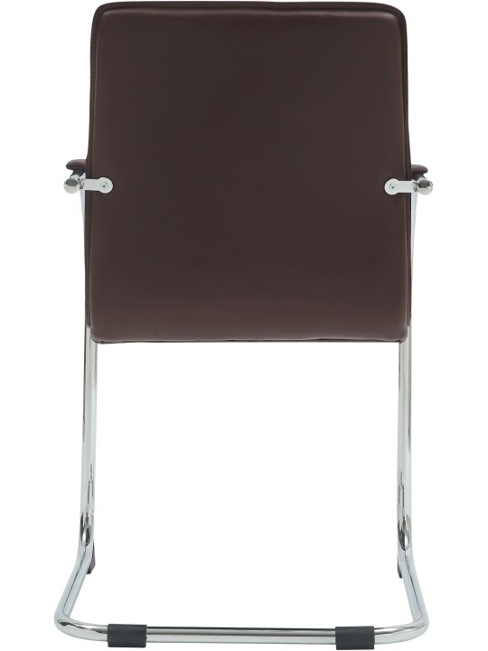 Besøgsstol Tira kunstlæder, brun