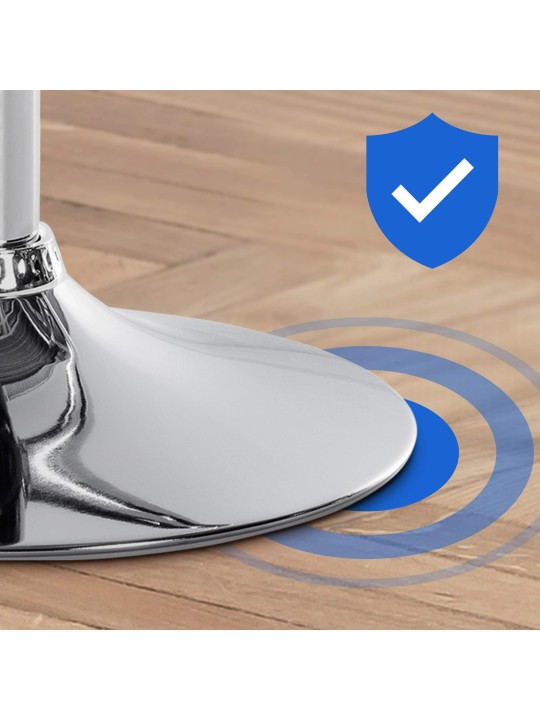 Sæt med 2 barstole Braga fløjlskrom, mørkegrøn