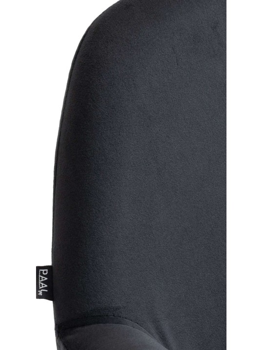 Sæt med 2 barstole Braga velvet, sort