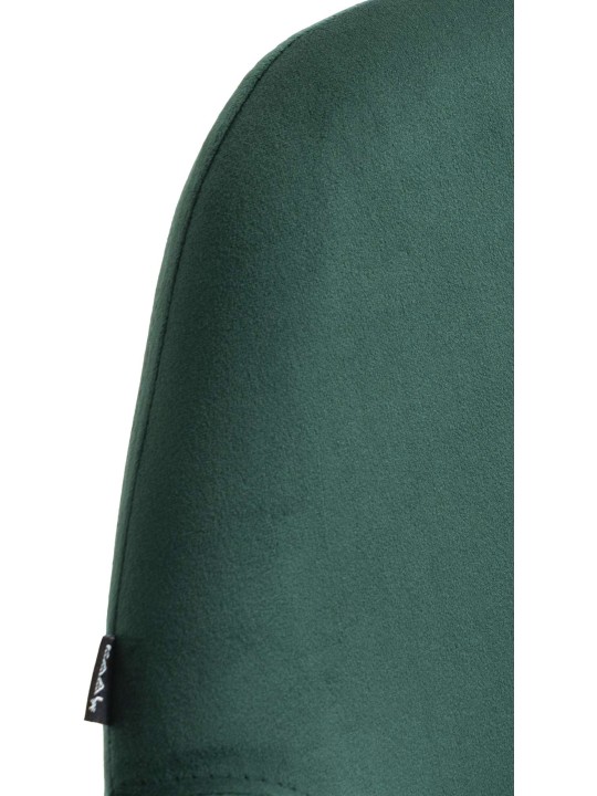 Sæt med 2 barstole Braga velvet, mørkegrøn