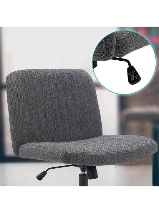 Kontorstol Kingman stof, mørkegrå Kontorstol Kingman stof, mørkegrå