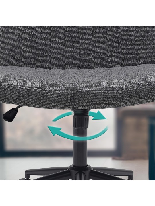 Kontorstol Kingman stof, mørkegrå Kontorstol Kingman stof, mørkegrå