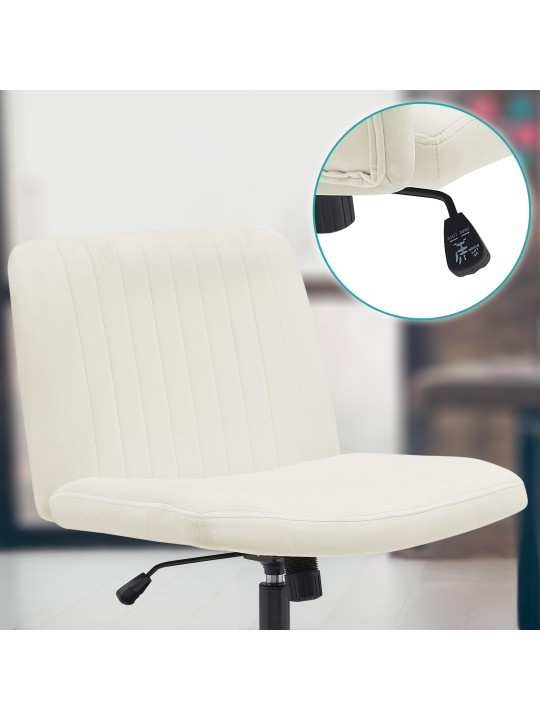 Kontorstol Kingman velvet, creme Kontorstol Kingman velvet, creme