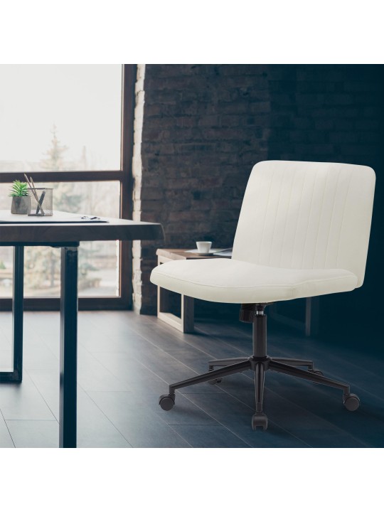 Kontorstol Kingman velvet, creme Kontorstol Kingman velvet, creme