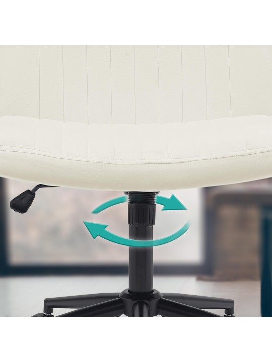 Kontorstol Kingman velvet, creme Kontorstol Kingman velvet, creme