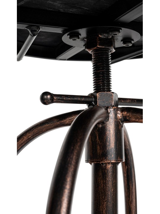 Sæt med 2 barstole Pino, træ, bronze