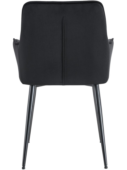 Ferndale spisestuestol i fløjl, sort Ferndale spisestuestol i fløjl, sort