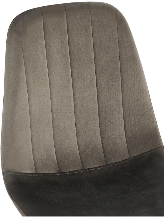 Sæt med 4 spisestuestole Baxter velvet, antracit