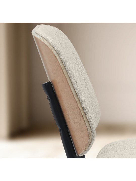 Besøgsstol Tiffin stof, natur/creme Besøgsstol Tiffin stof, natur/creme