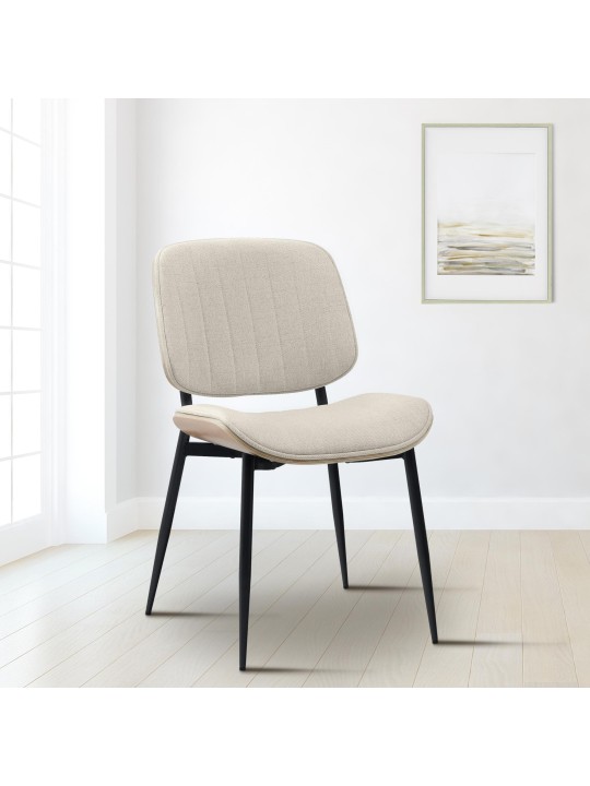 Besøgsstol Tiffin stof, natur/creme Besøgsstol Tiffin stof, natur/creme