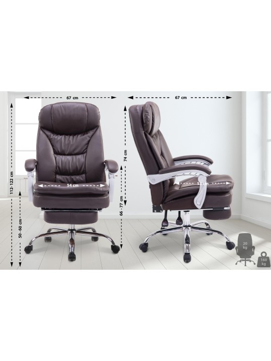 XL Troy kontorstol, brun XL Troy kontorstol, brun