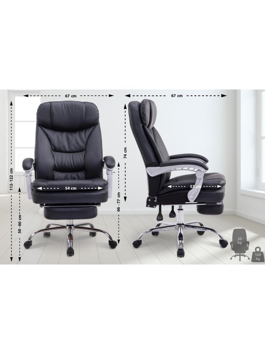 XL Troy kontorstol, sort