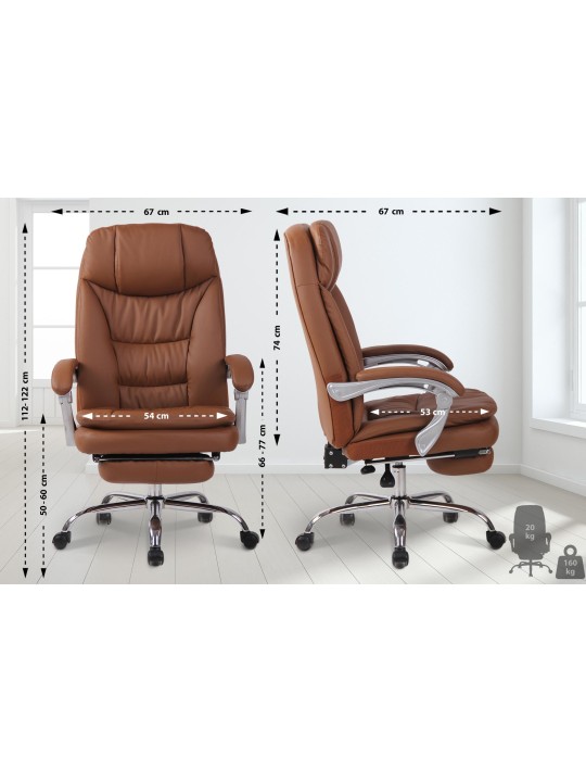 XL Troy kontorstol, lysebrun XL Troy kontorstol, lysebrun