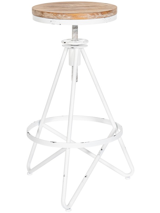 Barstol Karla, antik hvid