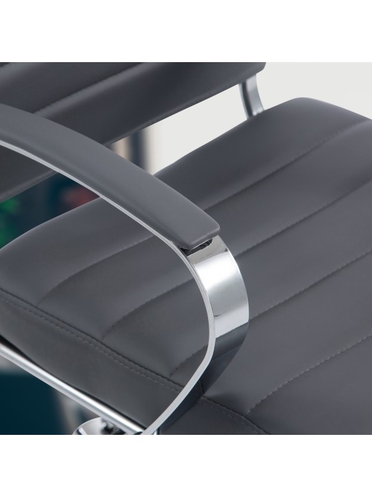 Kontorstol Oakland imiteret læder, grå Kontorstol Oakland imiteret læder, grå