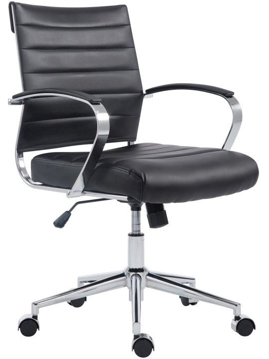 Kontorstol Oakland imiteret læder, sort