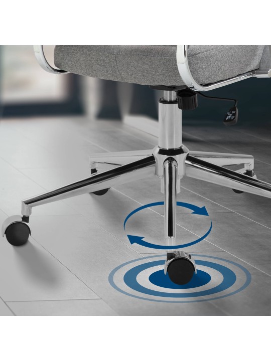 Kontorstol Oakland stof, grå