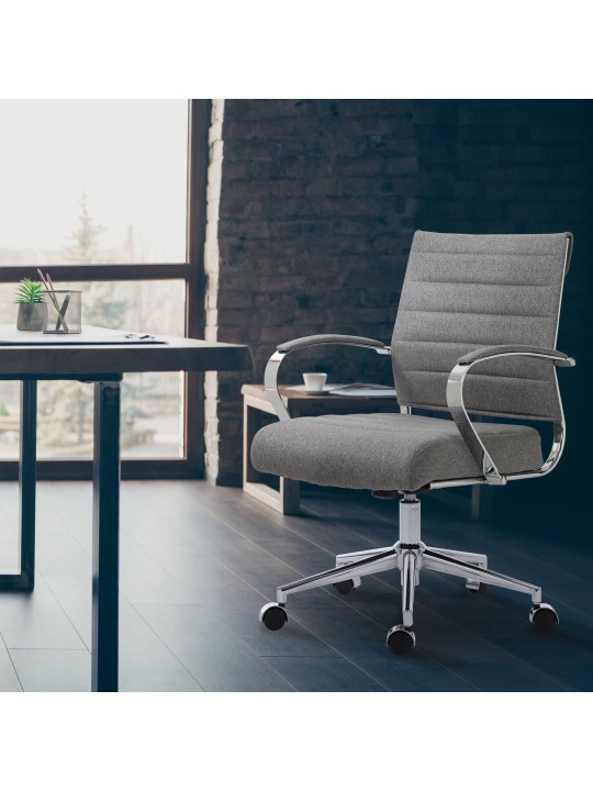 Kontorstol Oakland stof, grå