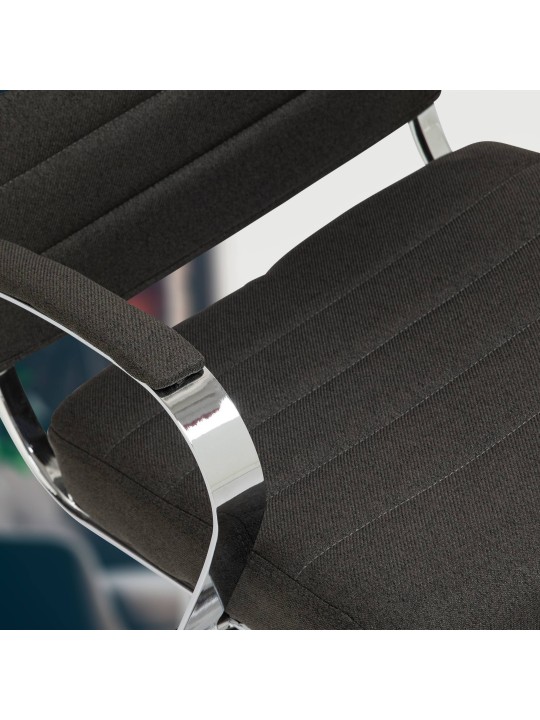 Kontorstol Oakland stof, mørkegrå