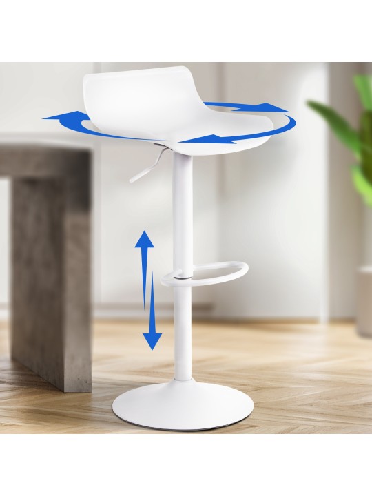 Barstol Aveiro, hvid