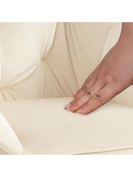 Besøgsstol Cassis fløjl, creme Besøgsstol Cassis fløjl, creme