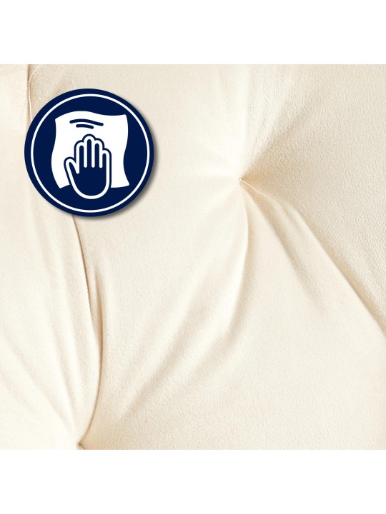 Besøgsstol Cassis fløjl, creme Besøgsstol Cassis fløjl, creme