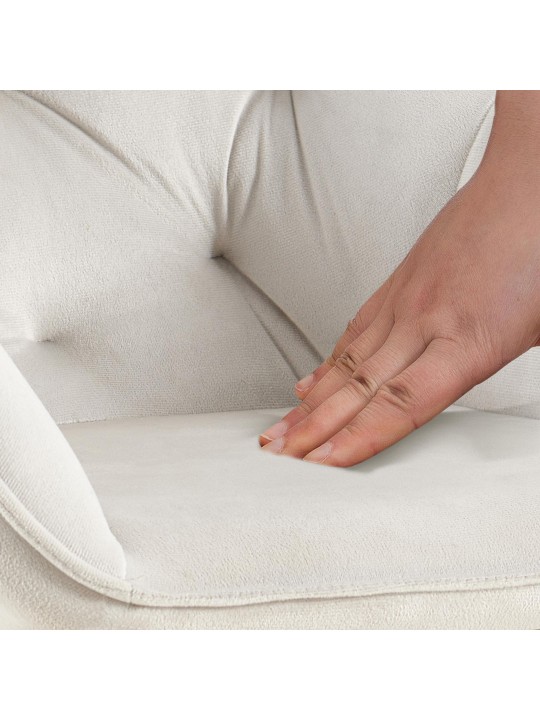 Besøgsstol Cassis fløjl, lysegrå Besøgsstol Cassis fløjl, lysegrå