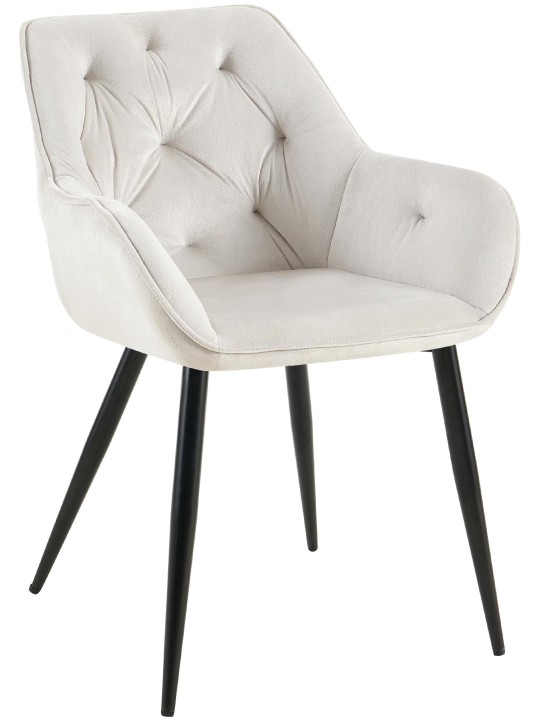 Besøgsstol Cassis fløjl, lysegrå Besøgsstol Cassis fløjl, lysegrå