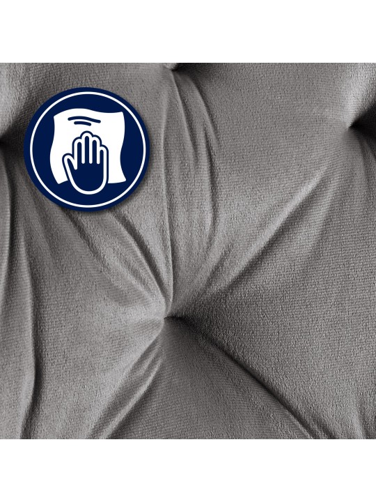 Besøgsstol Cassis fløjl, mørkegrå Besøgsstol Cassis fløjl, mørkegrå