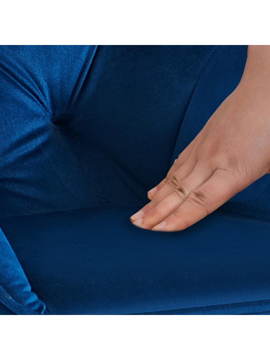 Besøgsstol Cassis fløjl, blå Besøgsstol Cassis fløjl, blå