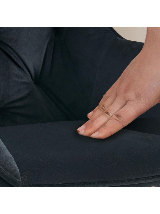 Sæt med 2 spisestuestole Cassis, sort