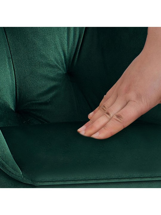 Sæt med 2 spisestuestole Cassis, grøn