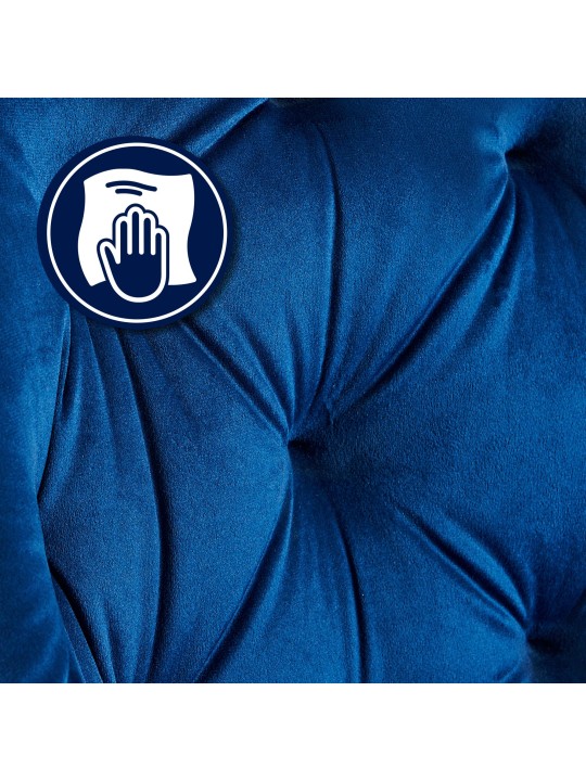 Sæt med 2 spisestuestole Cassis, blå