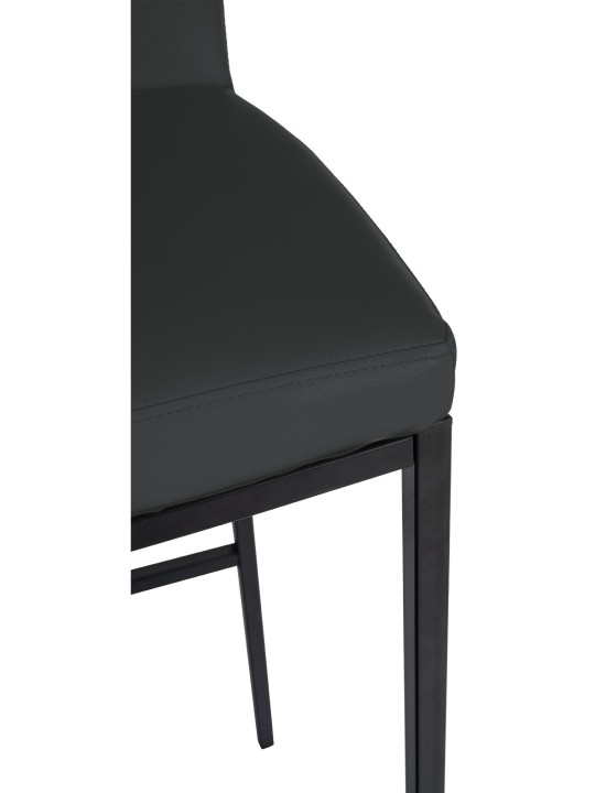 Barstol Freeport imiteret læder B, mørkegrå Barstol Freeport imiteret læder B, mørkegrå