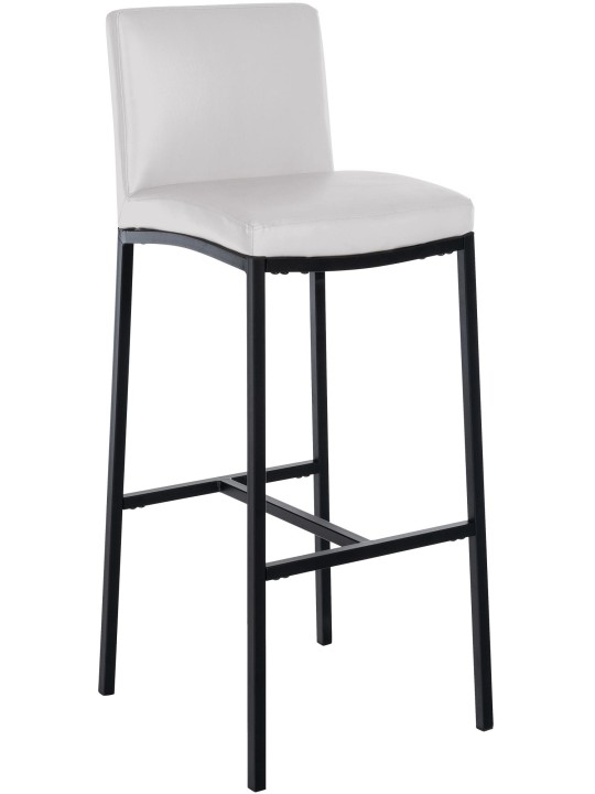 Barstol Freeport imiteret læder B, hvid