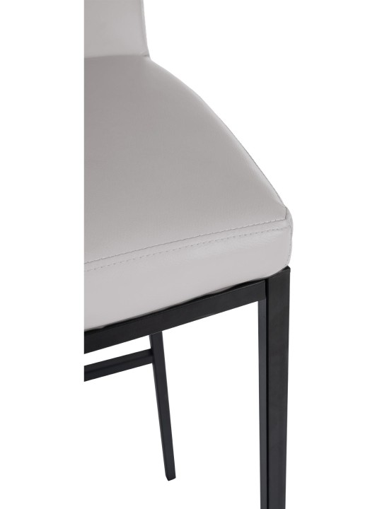 Barstol Freeport imiteret læder B, hvid