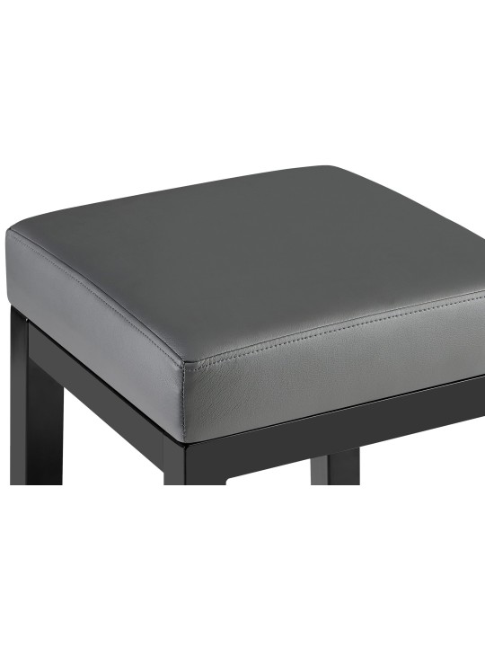 Barstol Taylor B85 imiteret læder, grå