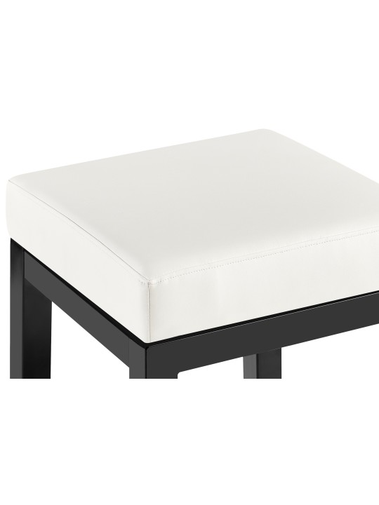 Barstol Taylor B85 imiteret læder, hvid