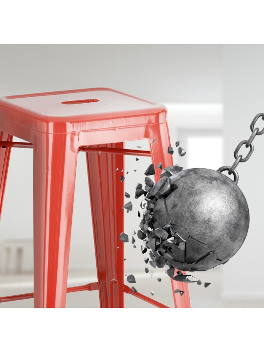 Barstol Joshua, rød Barstol Joshua, rød