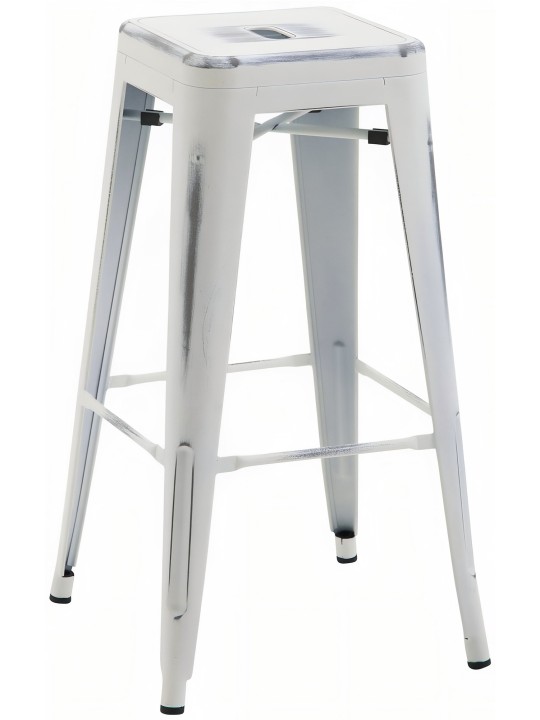 Barstol Joshua, antik hvid