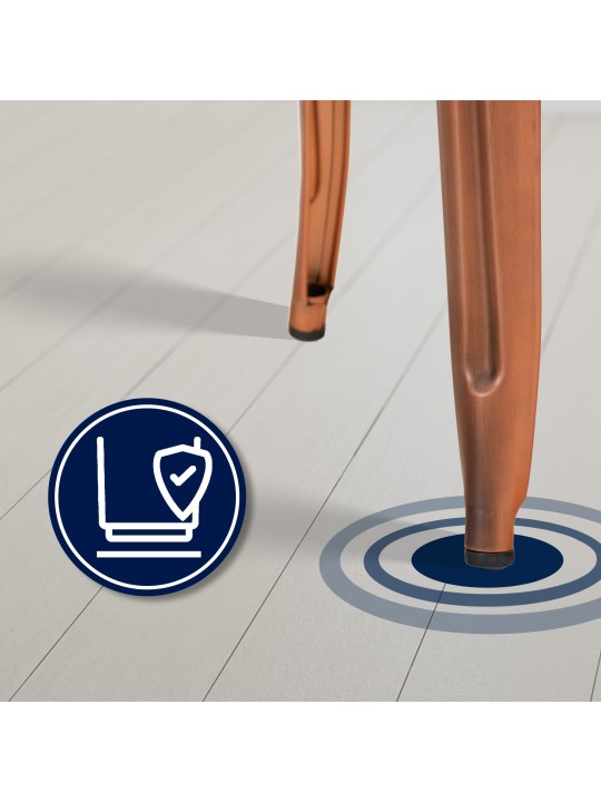 Sæt med 4 barstole Joshua, kobber Sæt med 4 barstole Joshua, kobber