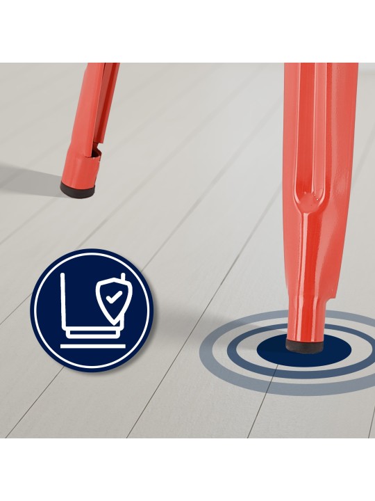 Sæt med 4 barstole Joshua, rød