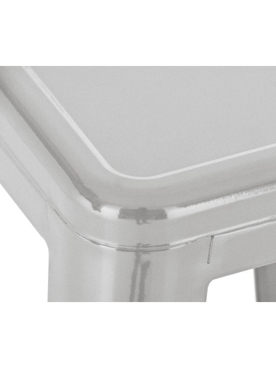 Sæt med 4 barstole Joshua, sølv