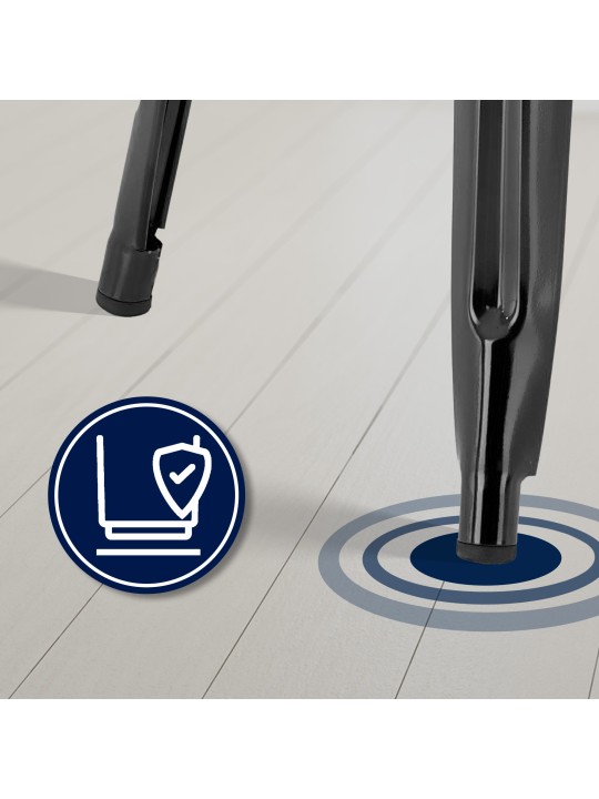 Sæt med 4 barstole Joshua, sort