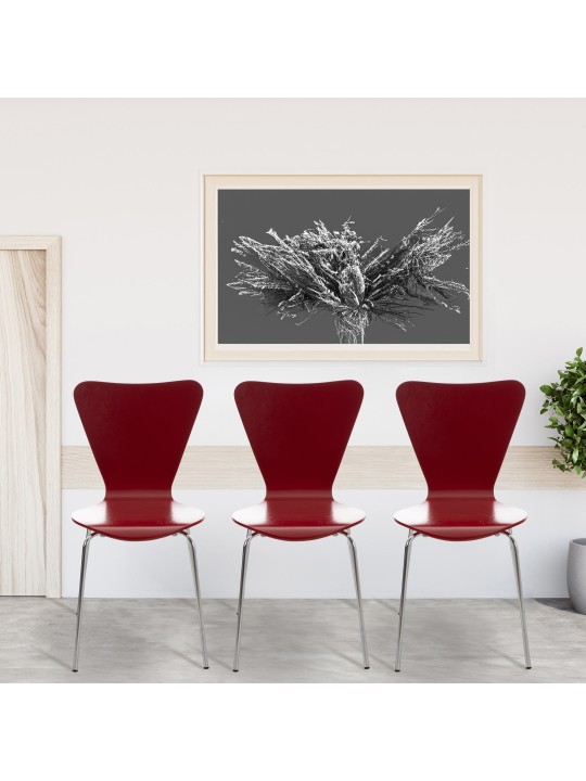 Sæt med 2 Calisto besøgsstole, rød