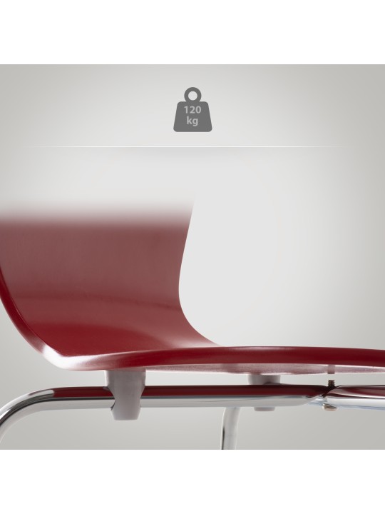 Sæt med 2 Calisto besøgsstole, rød