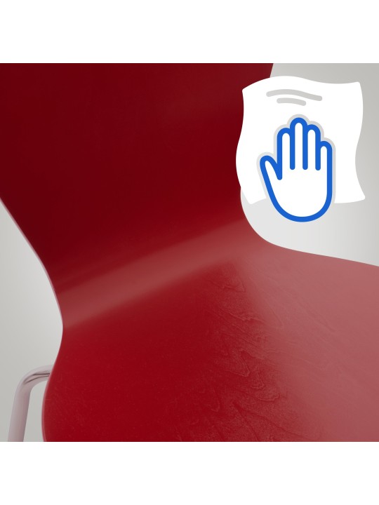 Sæt med 2 Calisto besøgsstole, rød