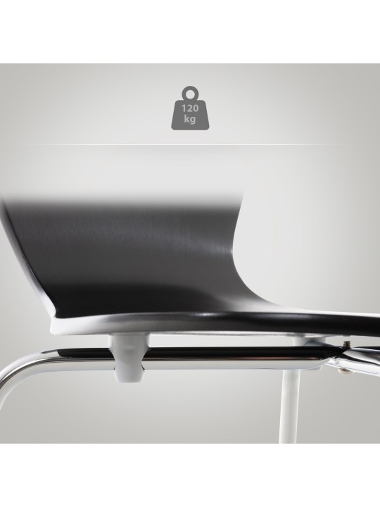 Sæt med 2 Calisto besøgsstole, sort