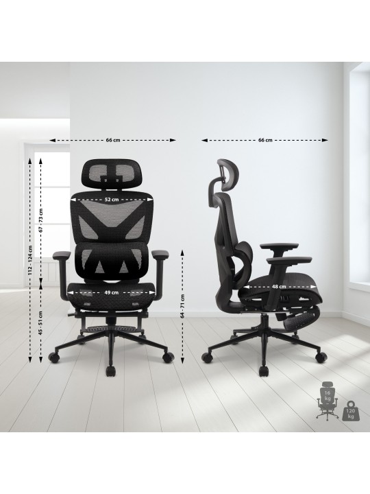 Kontorstol Reston, sort/sort Kontorstol Reston, sort/sort